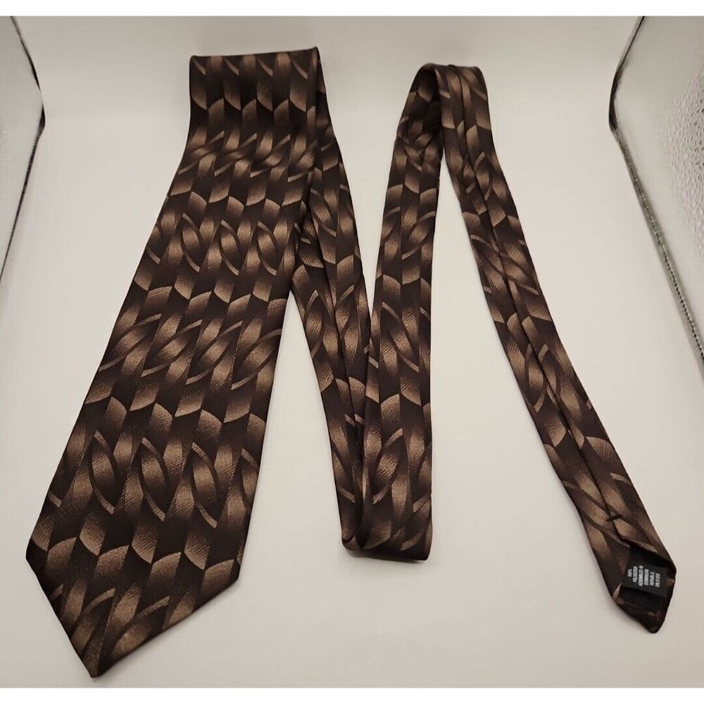 Puritan Mens Neck Tie Stain Resistant Necktie Black Good Condition Dress Work - Picture 2 of 6